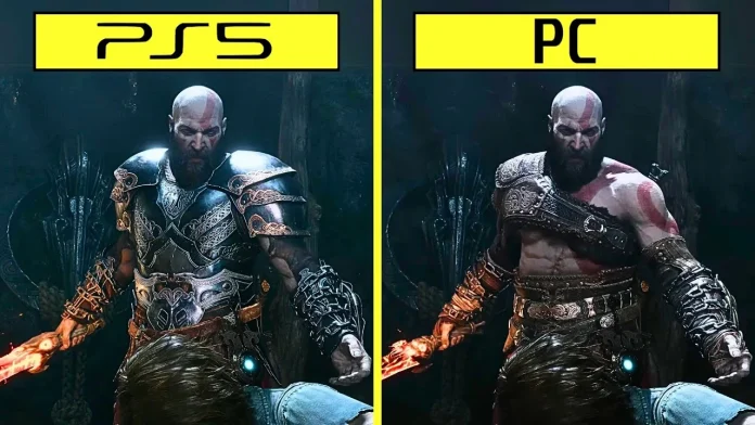Diferencia de PS5 a PC en God of War Ragnarök
